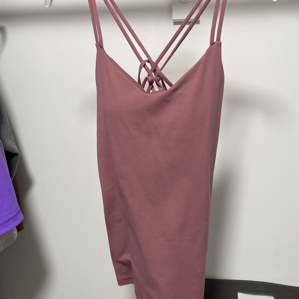 Pink Lululemon tank top